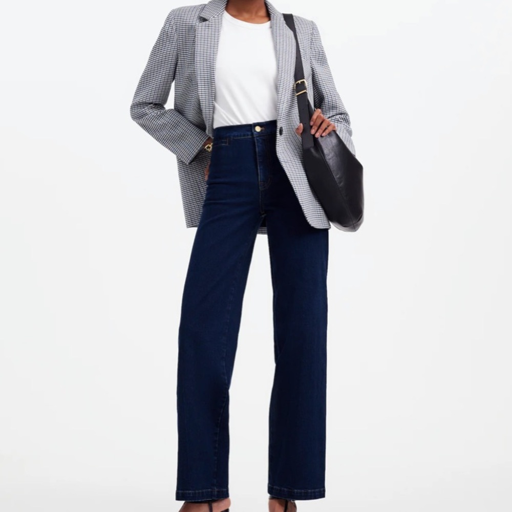 Madewell the Emmett wide leg Jean, New, size 30 dark wash